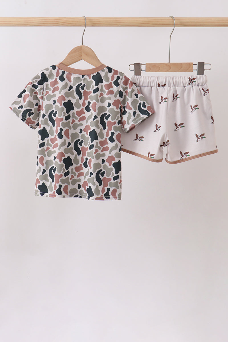 Camo Duck Embroidered Set
