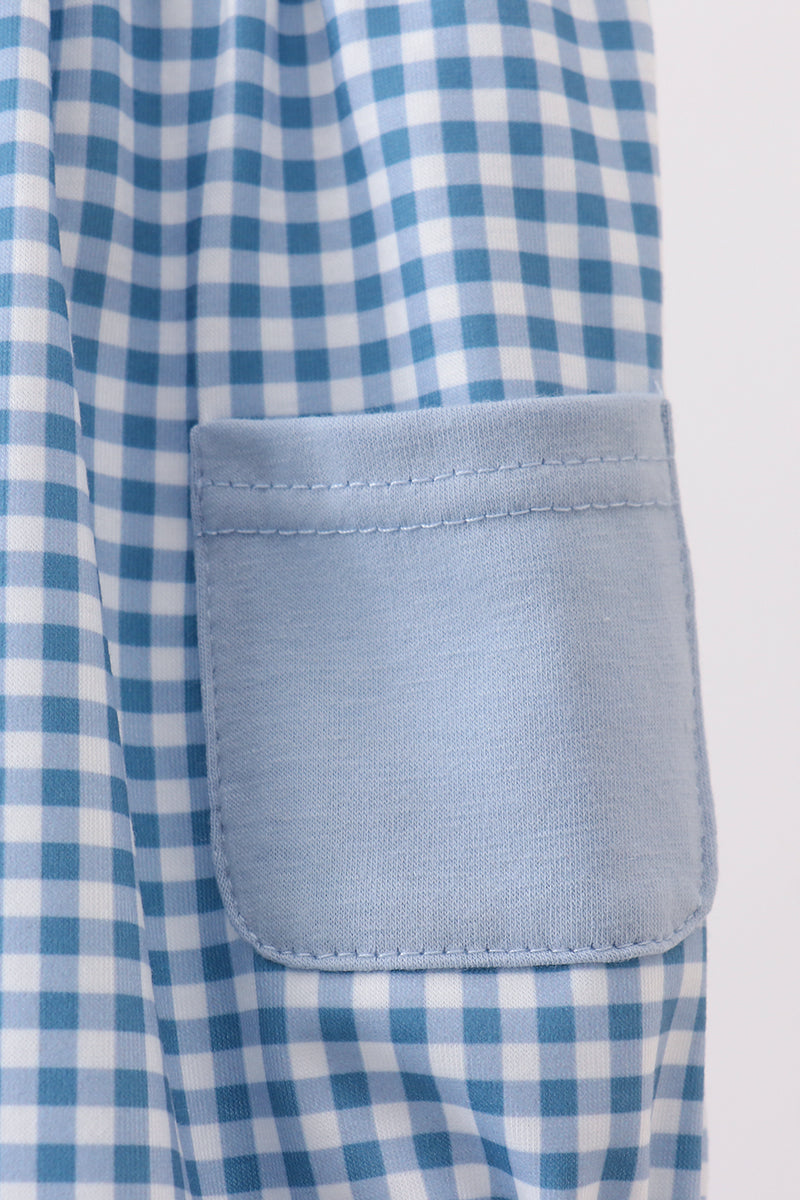 Blue Plaid Bubble