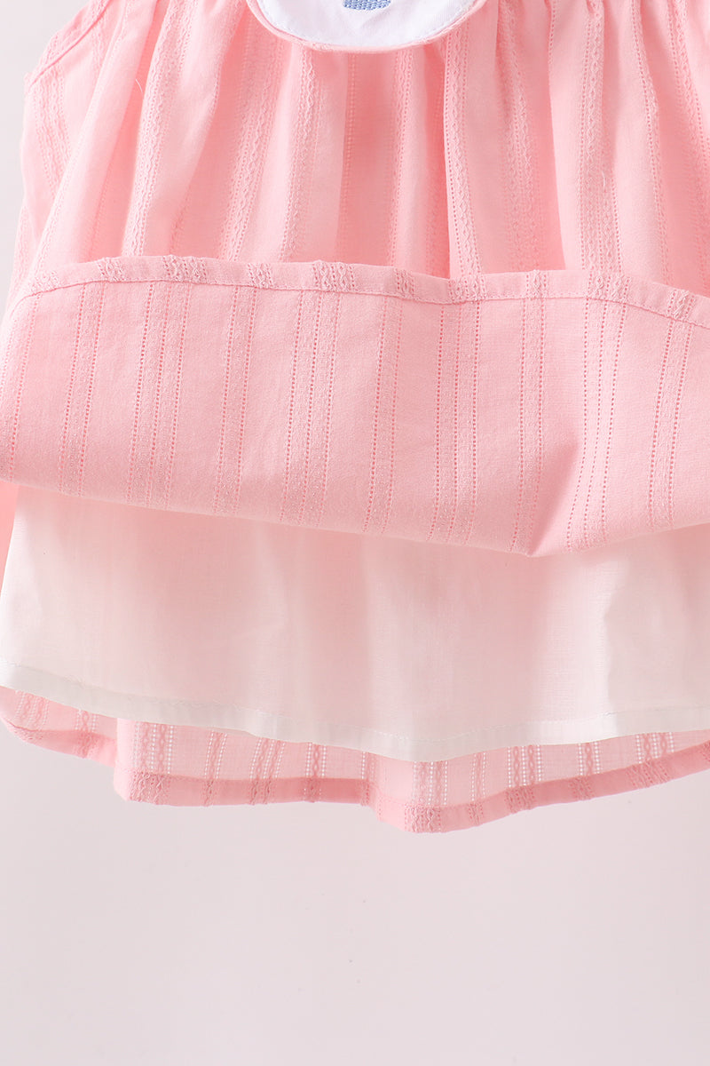 Pink Princess Embroidered Jacquard Set