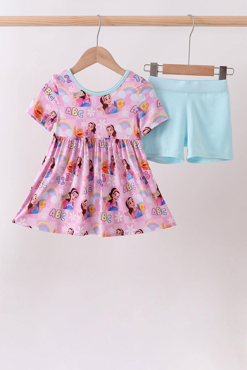 Pink Character Bamboo Set