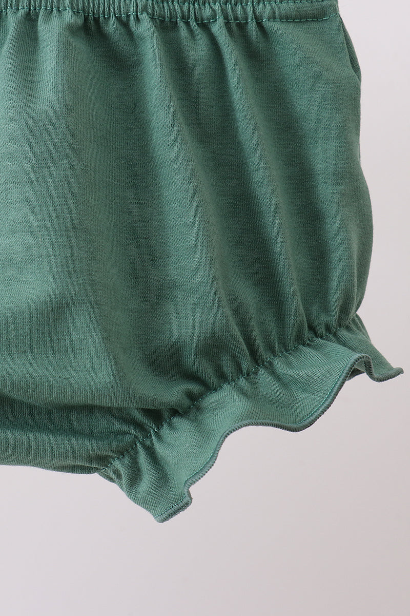 Green Mallard Embroidered Bloomer Set