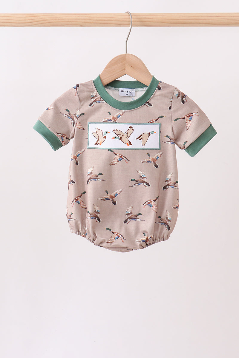 Green Mallard Embroidered Bubble