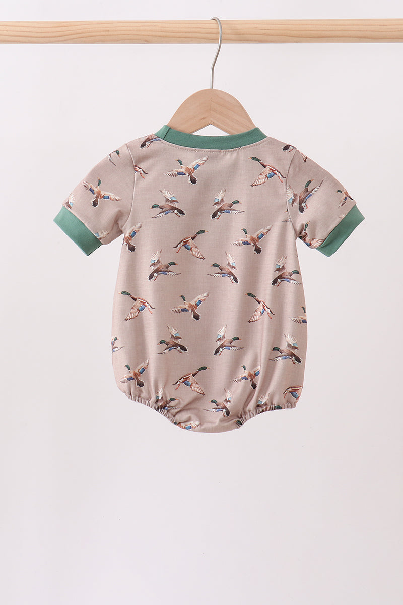Green Mallard Embroidered Bubble