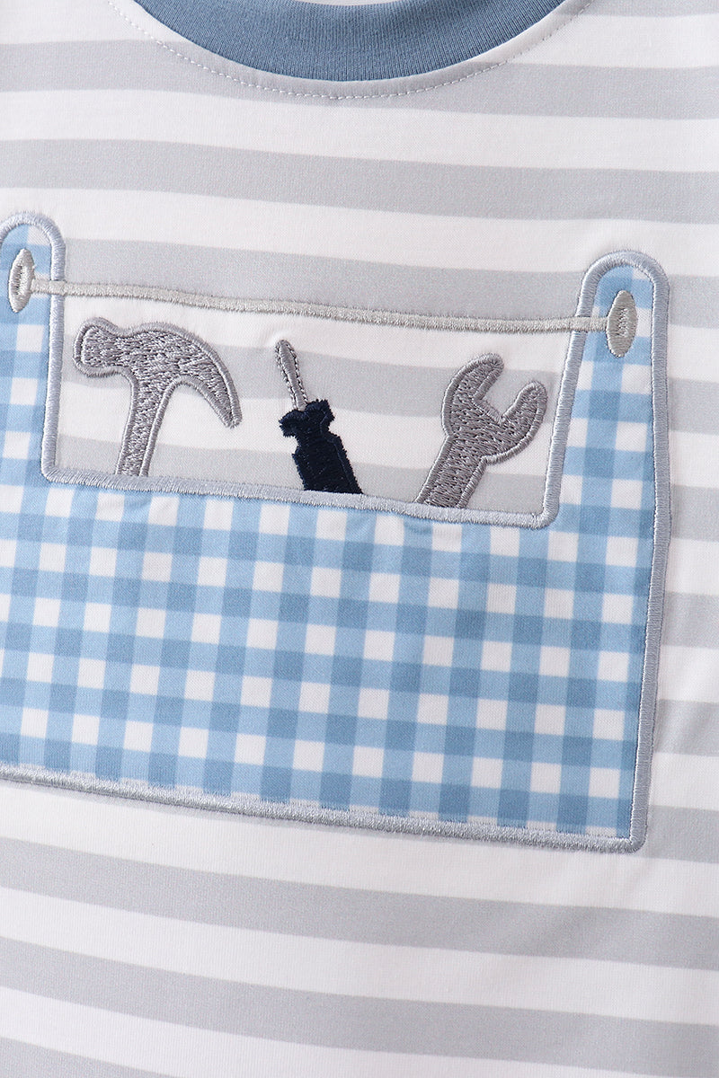 Blue Tool Applique Set