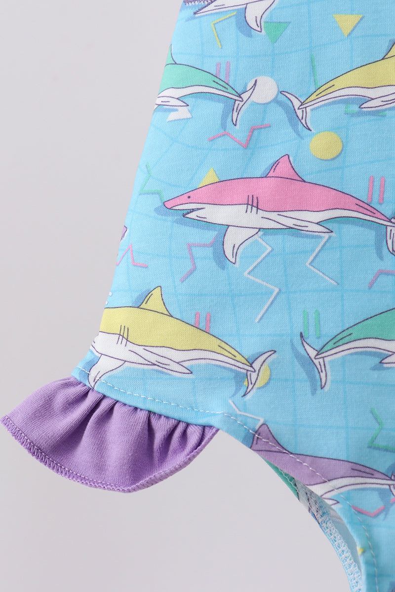 Blue Shark Ruffle Bubble