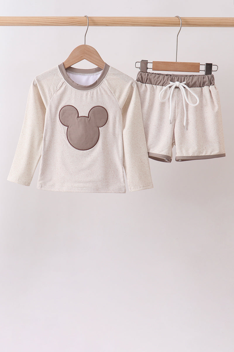 Khaki Character UPF Rashguard Set