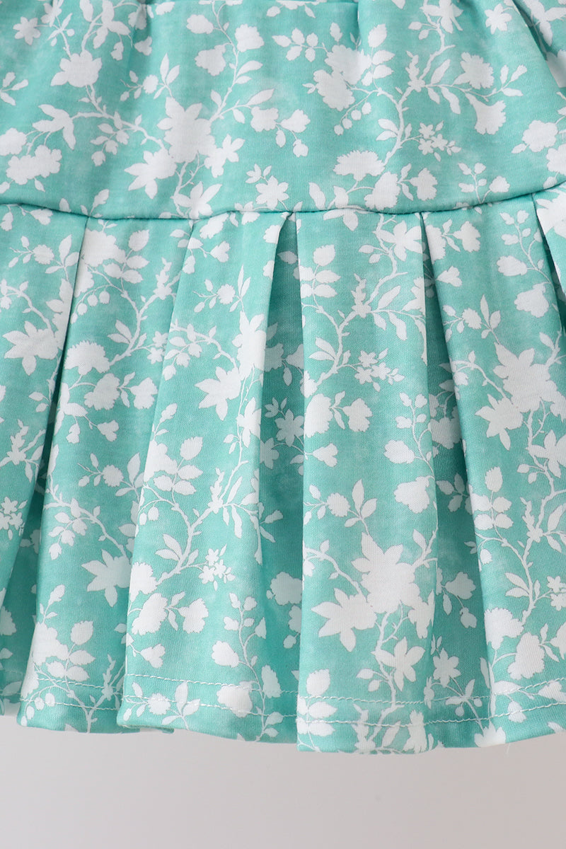 Sage Floral Skirt Set