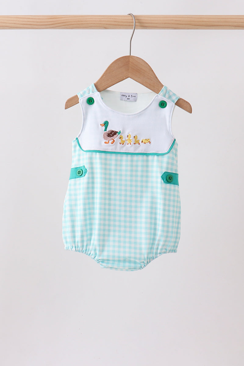 Green Mallard Embroidered Bubble