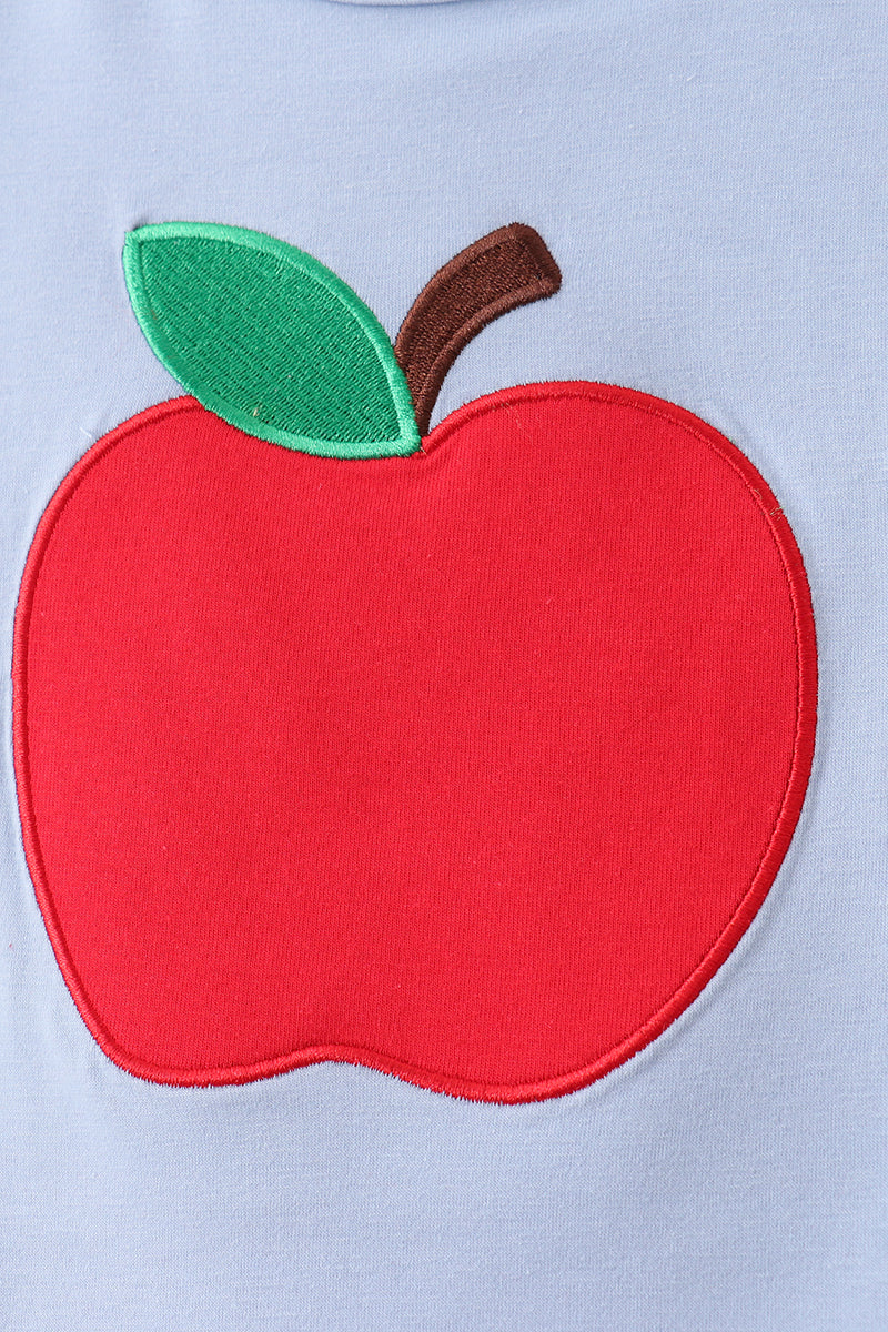 Blue Apple Appliqué Set