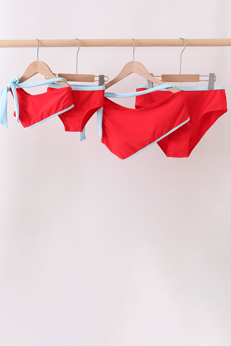 Red 2pc mom&me swimsuit