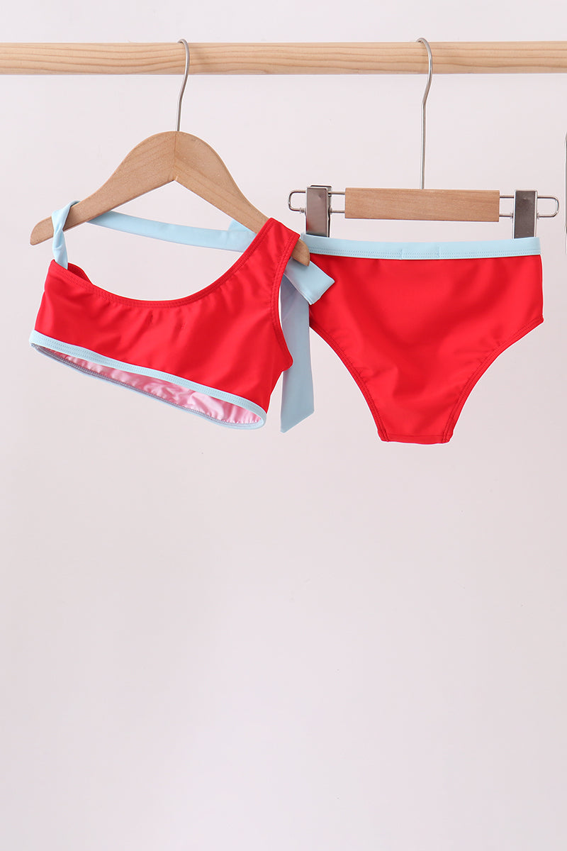 Red 2pc mom&me swimsuit