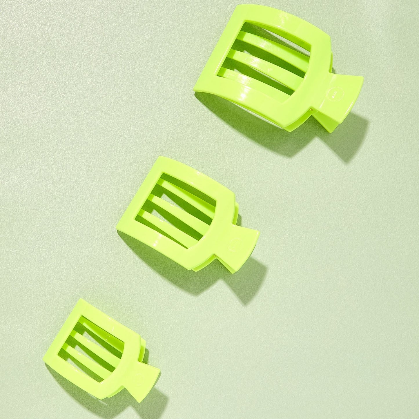 Summer Brights Small Flat Square Hair Clip