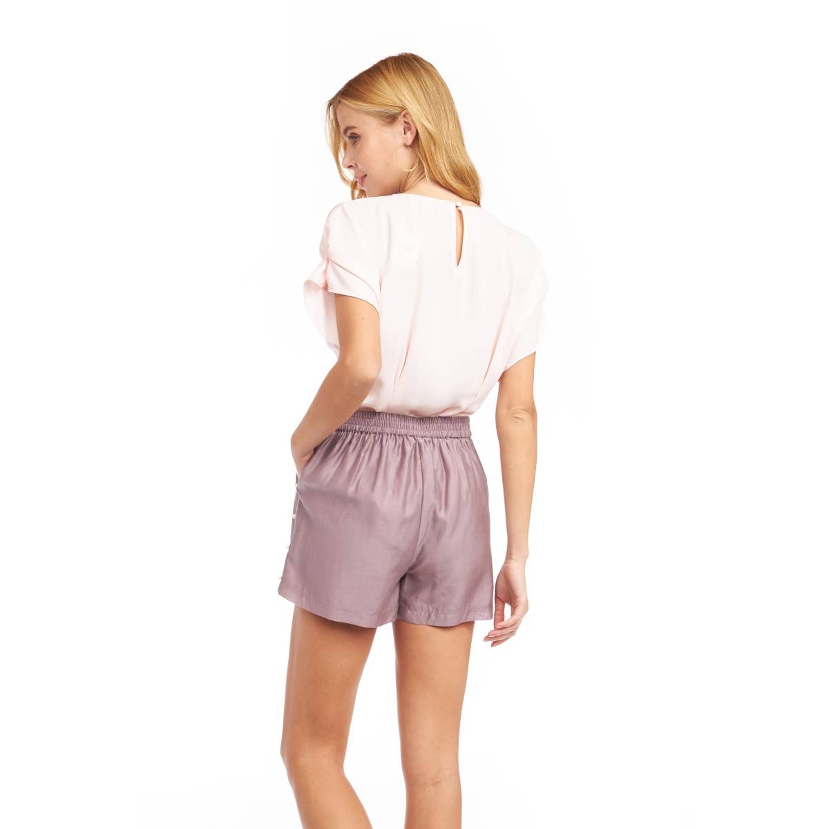 Pleated Sleeve Detail Blouse