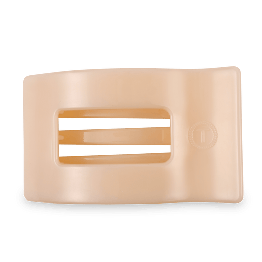 Almond Beige Large Flat Rectangle Hair Clip
