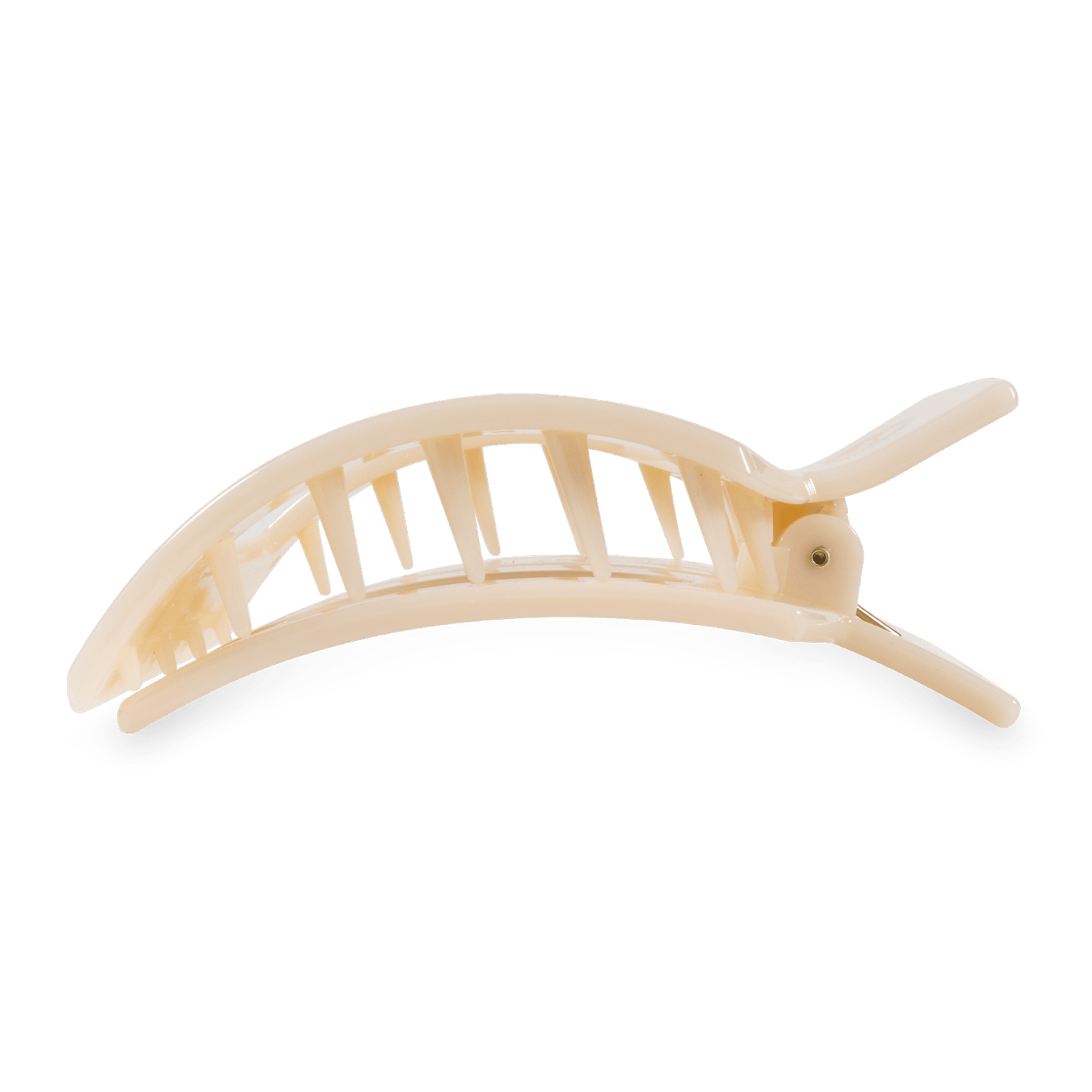 Almond Beige Large Flat Square Hair Clip