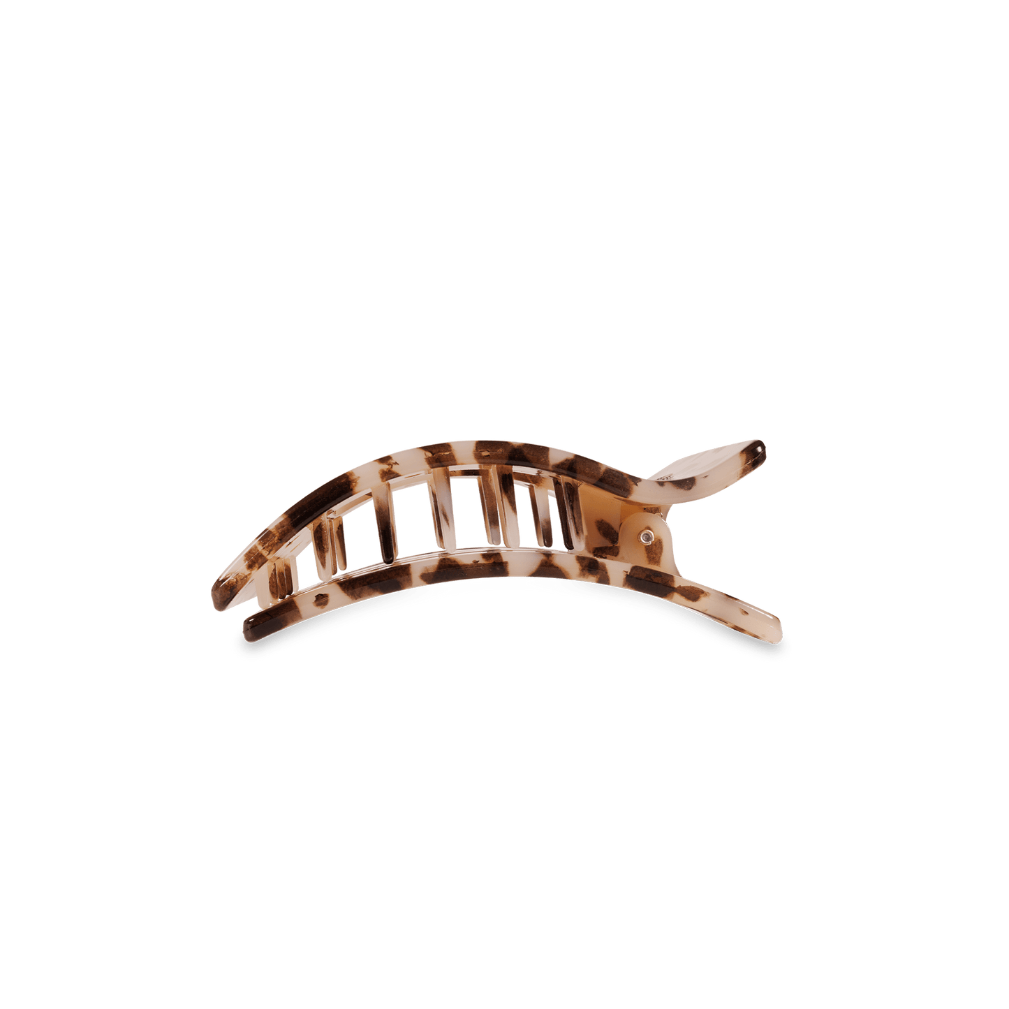 Blonde Tortoise Small Flat Rectangle Hair Clip