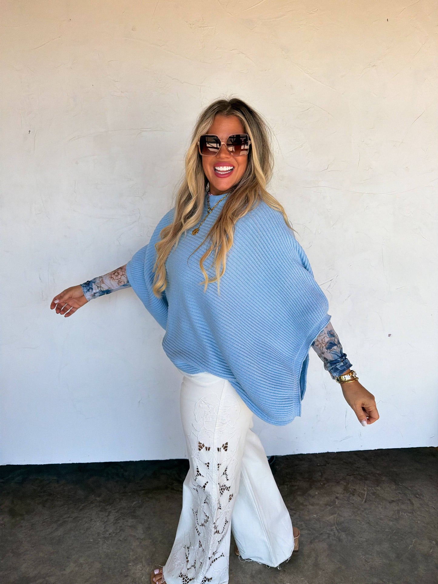 SPRING MEG PULLOVER PONCHO