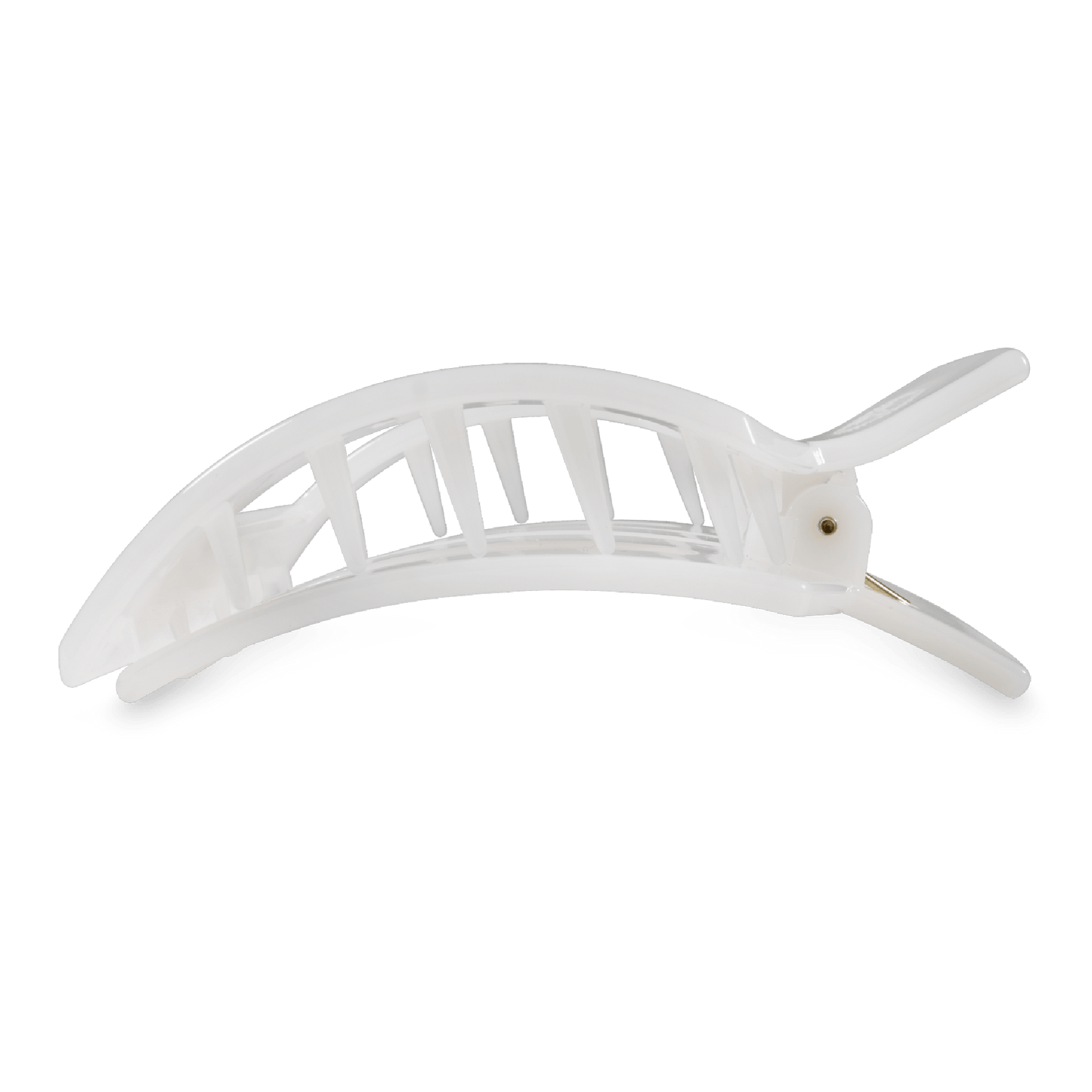 Coconut White Large Flat Square Hair Clip