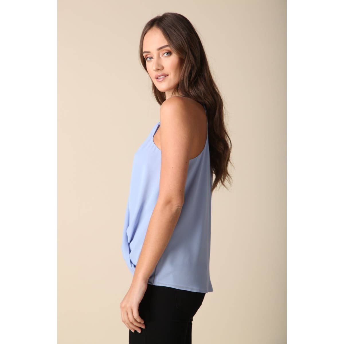 Twist Neck Surplice Top