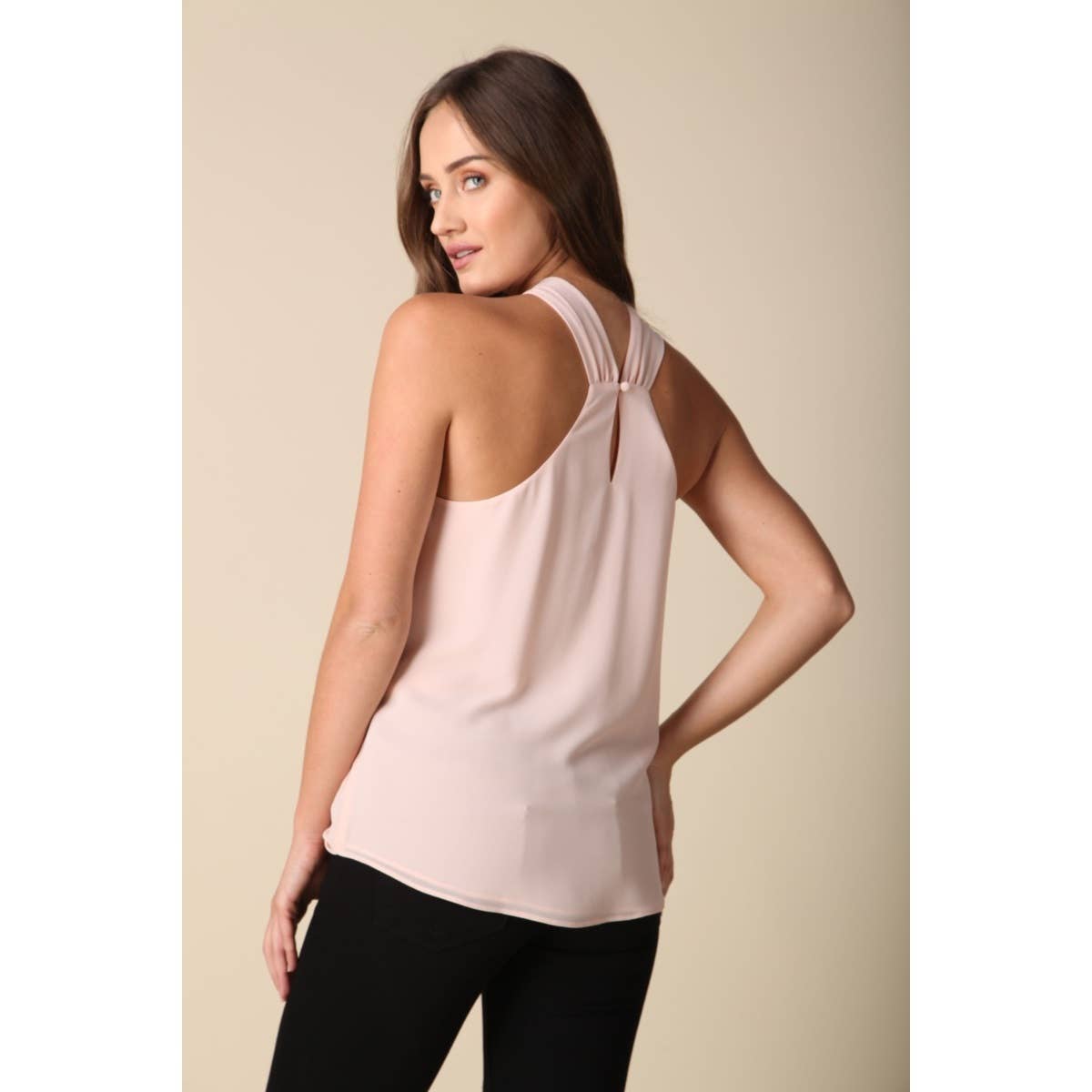 Twist Neck Surplice Top