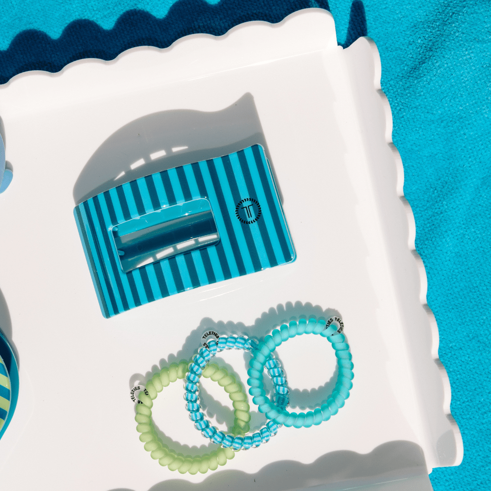 Splash Zone Small Flat Rectangle Hair Clip