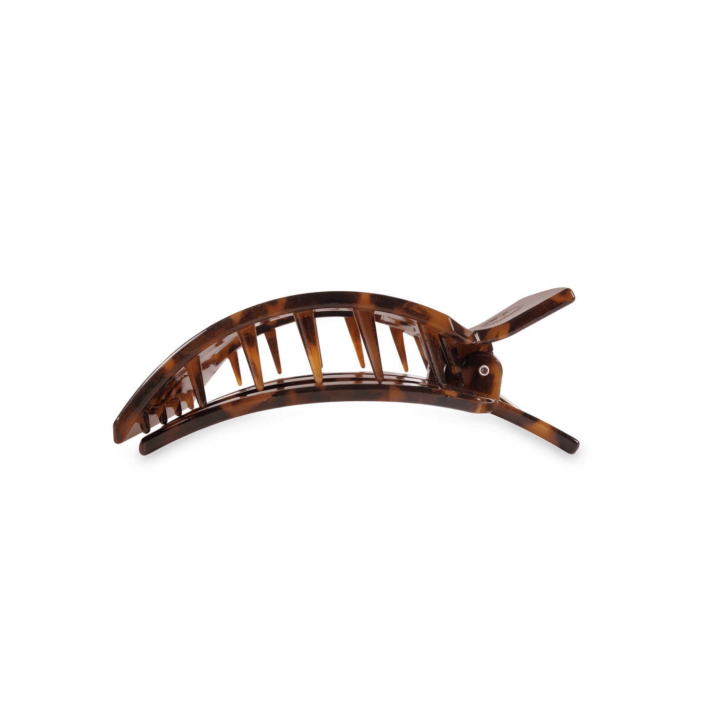 Tortoise Medium Flat Square Hair Clip